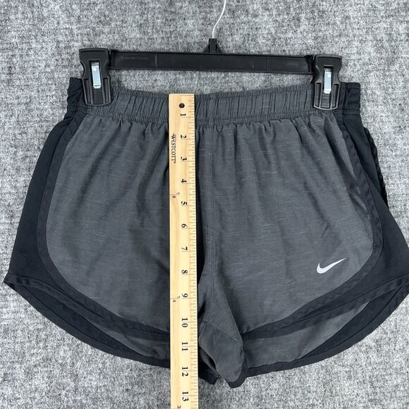 Nike Shorts Womens Small Gray Lined Drawstring Running‎ Gym Workout - Picture 9 of 10